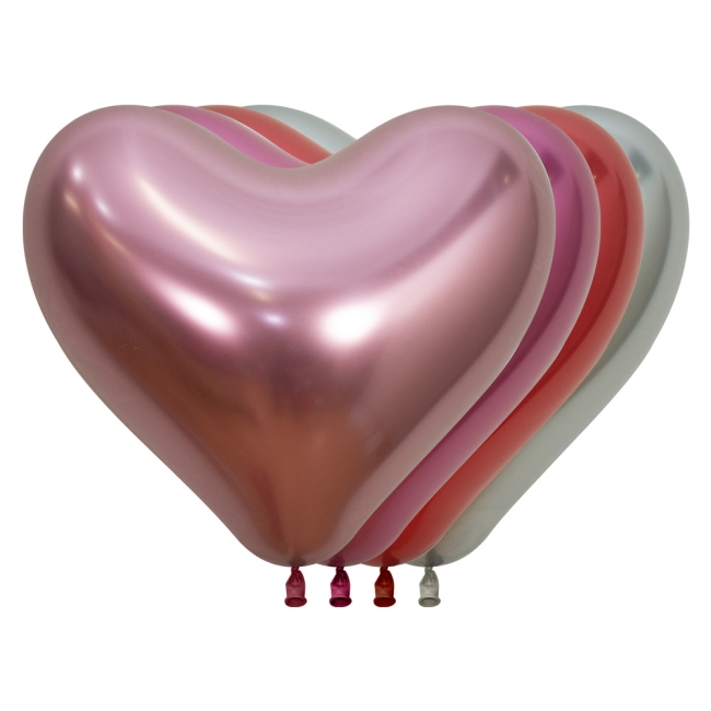 Globo Latex R14 Sempertex Forma Corazon Reflex Surtido 909-912-915-981 35cm BOLSAS DE 12