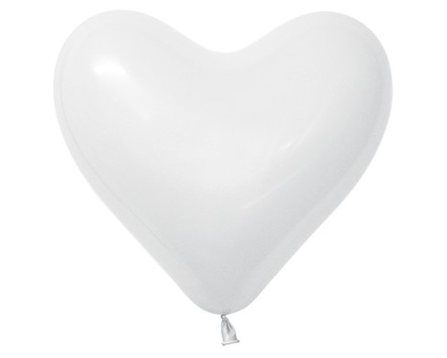 Globo Latex R16 Sempertex Fashion Solido Coraz Blanco 40cm