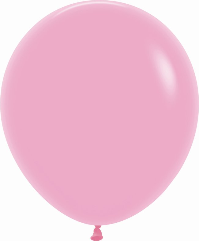 Globo Latex R18 Sempertex Fashion Solido Rosado 45cm En Bolsa De 15 Unidades