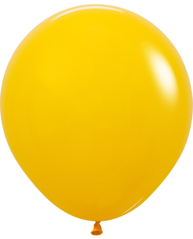 Globo Latex R18 Sempertex Fashion Solido Amarillo Miel 45cm En Bolsa De 15 Unidades