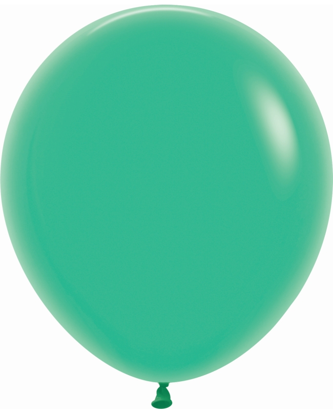 Globo Latex R18 Sempertex Fashion Solido Verde 45cm En Bolsa De 15 Unidades