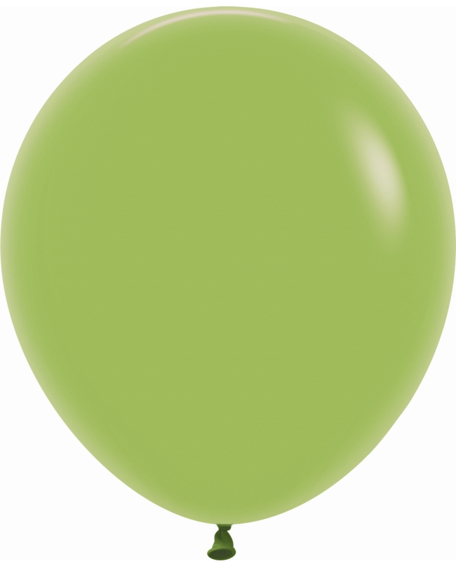 Globo Latex R18 Sempertex Fashion Solido Verde Lima 45cm En Bolsa De 15 Unidades