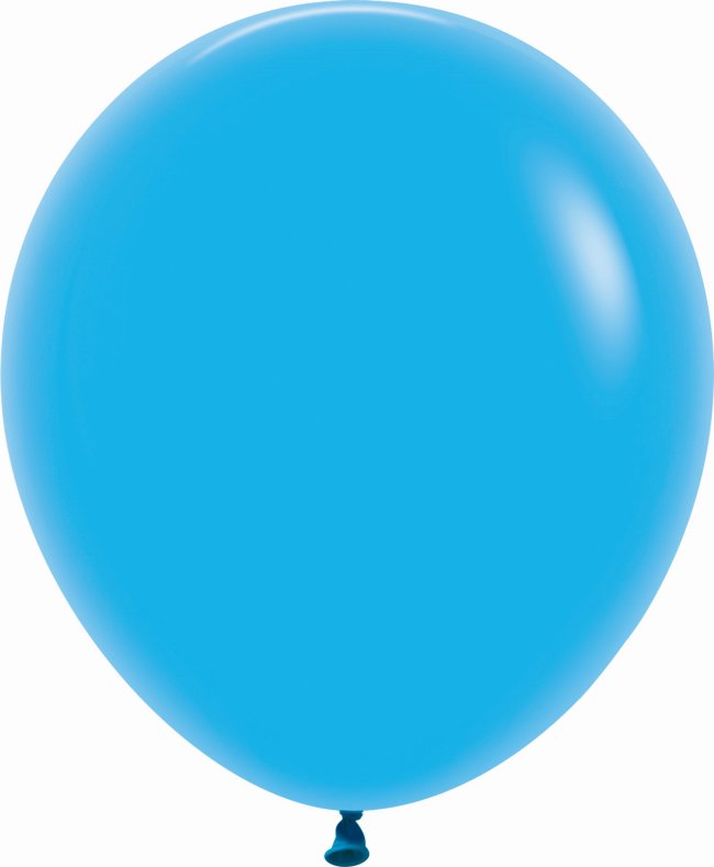 Globo Latex R18 Sempertex Fashion Solido Azul 45cm En Bolsa De 15 Unidades