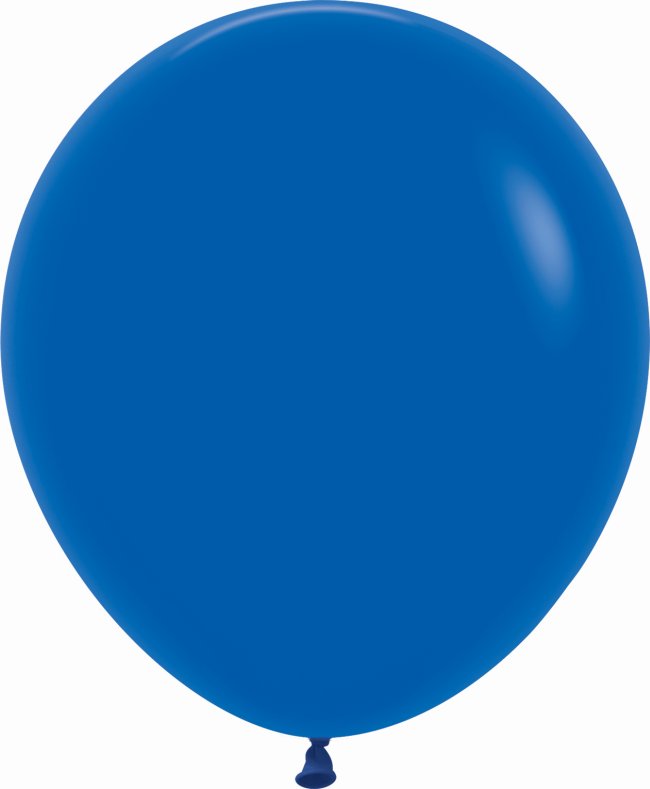 Globo Latex R18 Sempertex Fashion Solido Azul Rey 45cm En Bolsa De 15 Unidades