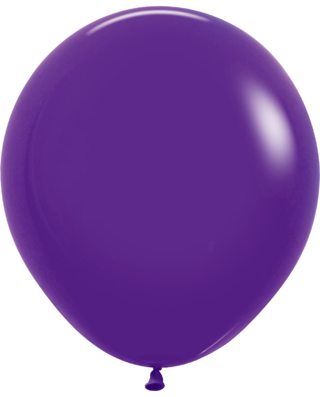 Globo Latex R18 Sempertex Fashion Solido Violeta 45cm En Bolsa De 15 Unidades