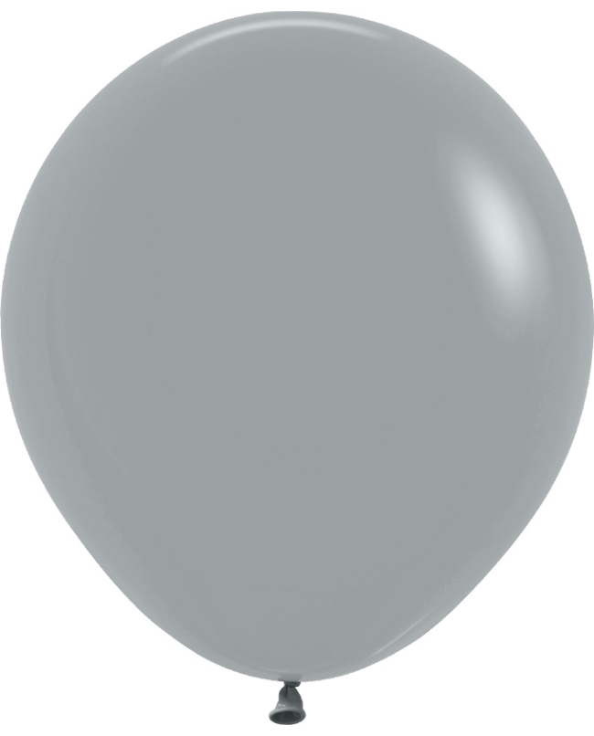 Globo Latex R18 Sempertex Fashion Solido Gris Urbano 45cm En Bolsa De 25 Unidades