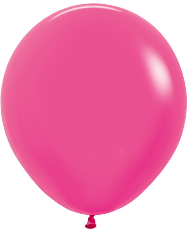 Globo Latex R18 Sempertex Neon Fucsia 45cm En Bolsa De 15 Unidades