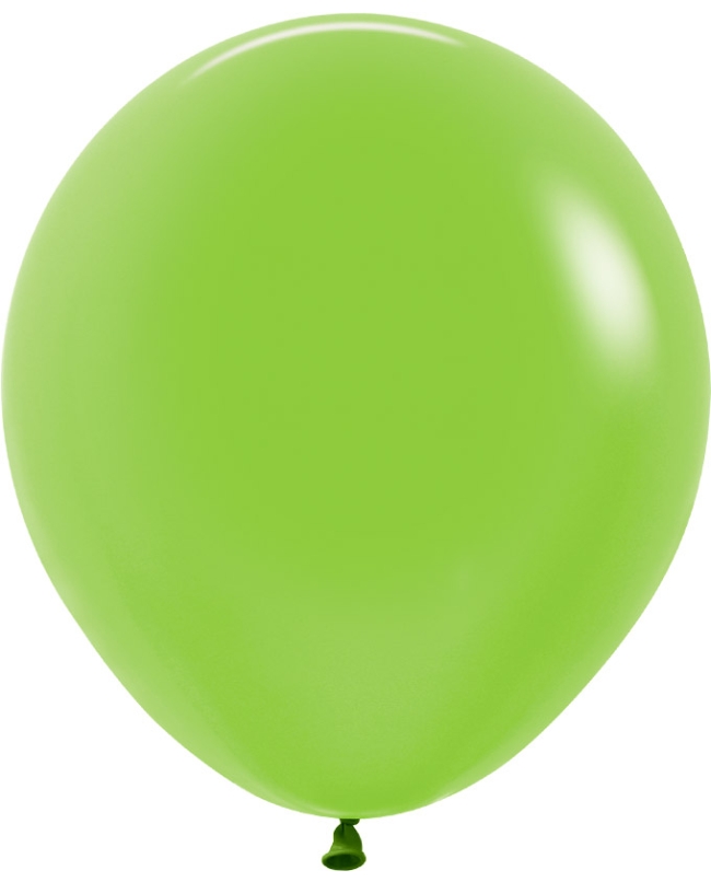 Globo Latex R18 Sempertex Neon Verde 45cm En Bolsa De 15 Unidades