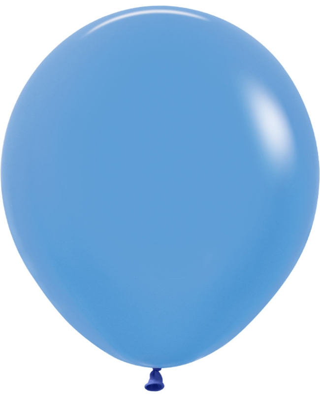 Globo Latex R18 Sempertex Neon Azul 45cm En Bolsa De 15 Unidades