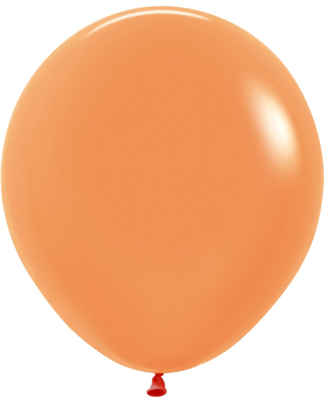 Globo Latex R18 Sempertex Neon Naranja 45cm En Bolsa De 15 Unidades