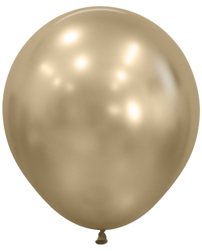 Globo Latex R18 Sempertex Silk Dorado 45cm En Bolsa De 15 Unidades