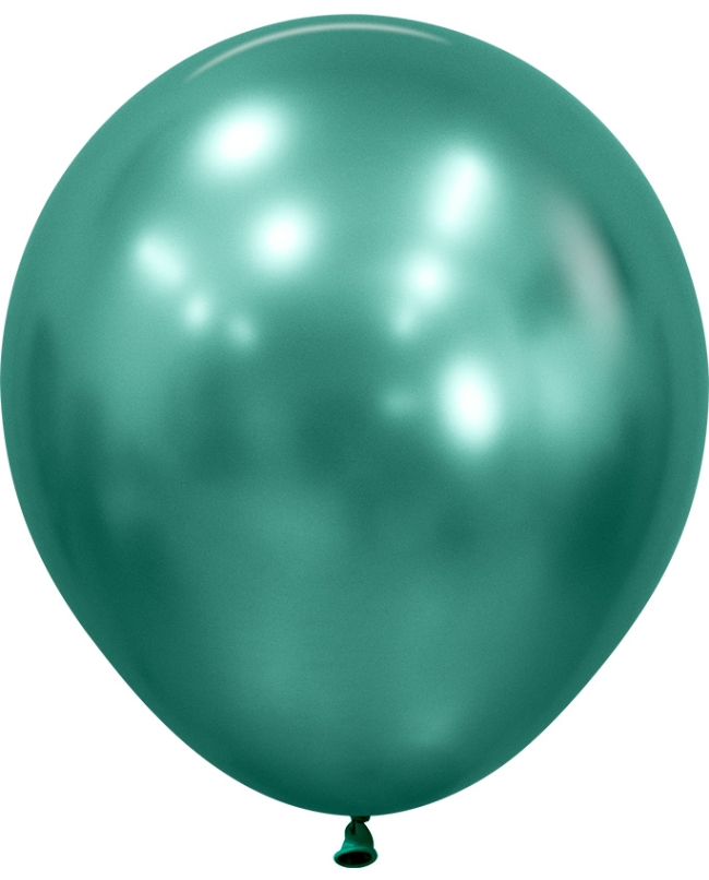 Globo Latex R18 Sempertex Reflex Verde Aurora 45cm En Bolsa De 15 Unidades