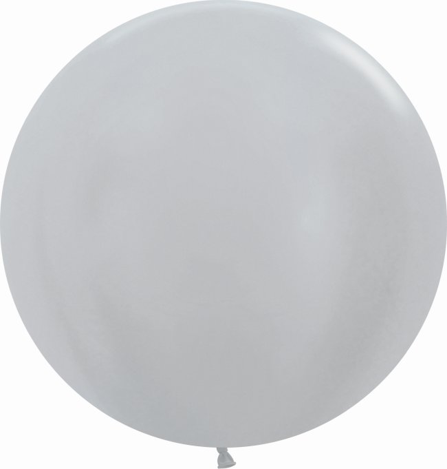 Globo Latex R24 Sempertex Satin Plata 60cm