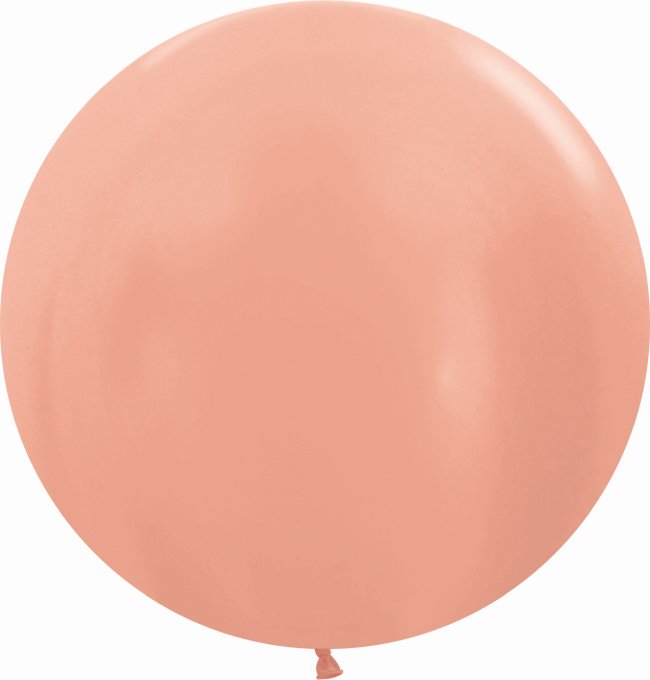 Globo Latex R24 Sempertex Metal Rosa Dorado 60cm