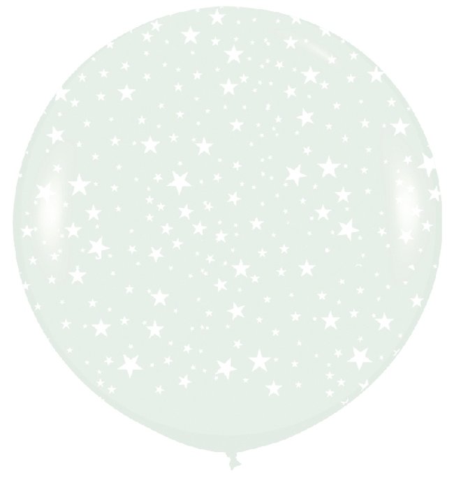 Globo Latex R36 Sempertex Cristal Estrellas 91,5cm ***OFERTA DTO NO ACUMULABLE