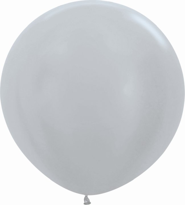 Globo Latex R36 Sempertex Satin Plata 91,5cm