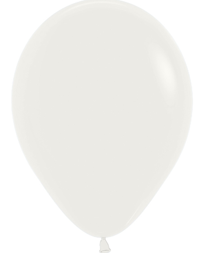 Globo Latex R5 Sempertex Fashion Solido Blanco Almendra 13cm