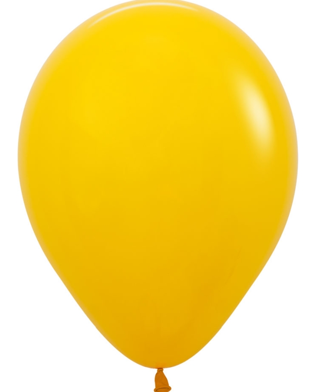 Globo Latex R5 Sempertex Fashion Solido Amarillo Miel 13cm