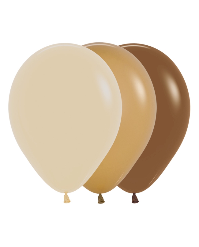 Globo Latex R5 Sempertex Fashion Solido Surtido Arena - Latte - Cafe 13cm