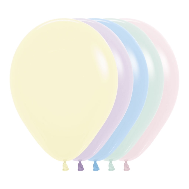 Globo Latex R5 Sempertex Pastel Surtido Colores 609-620-630-640-650 / 12,5 cm