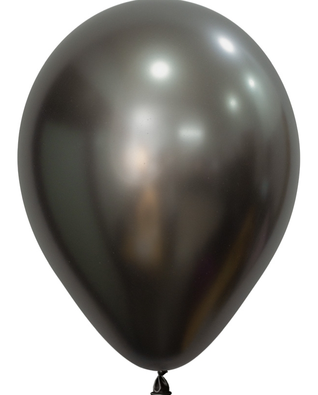Globo Latex R5 Sempertex Silk Gris Medianoche 13cm En Bolsa De 100 Unidades
