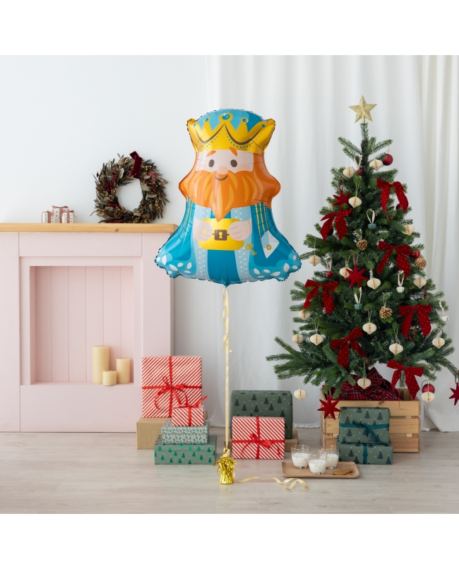 Globo Foil Forma Rey Mago Gaspar 89cm x 70cm 