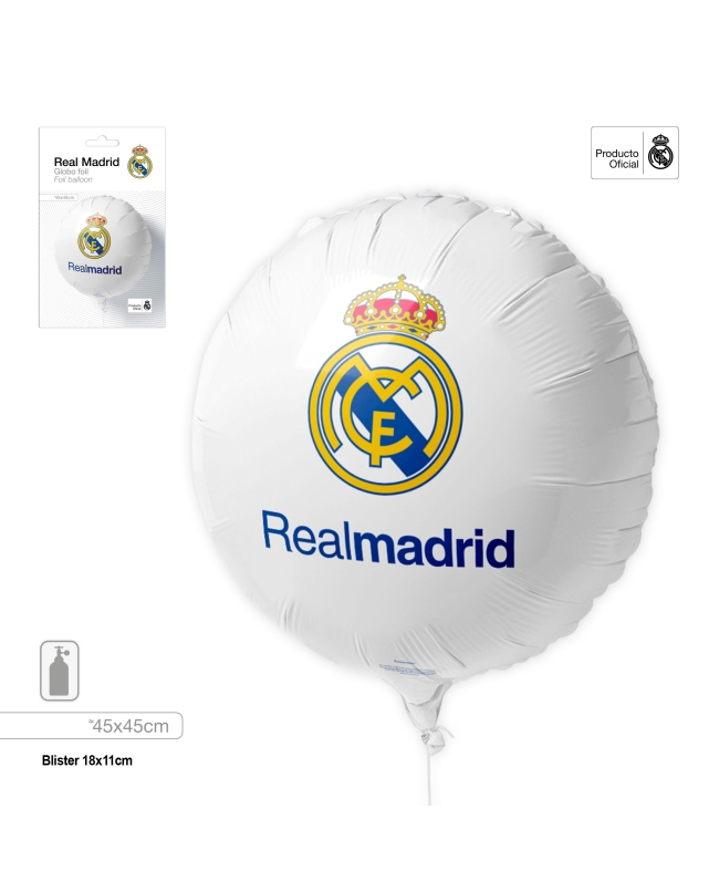 Globo Foil  45cm Real Madrid ***OFERTA DTO NO ACUMULABLE