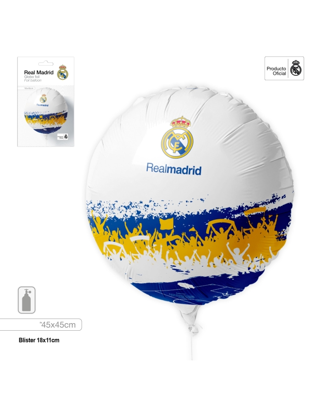 Globo Foil  45cm Real Madrid Aficion ***OFERTA DTO NO ACUMULABLE