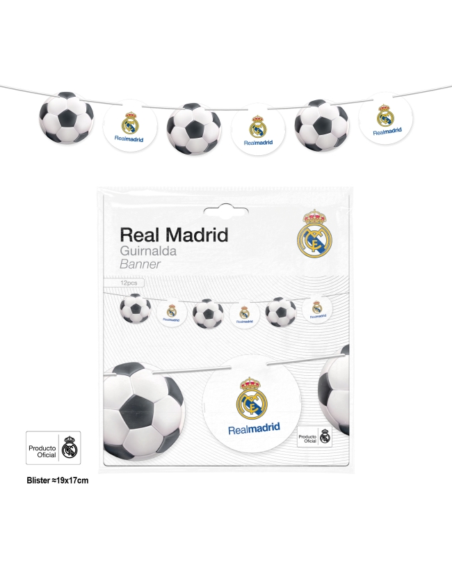Guirnalda Real Madrid Balones ***OFERTA DTO NO ACUMULABLE