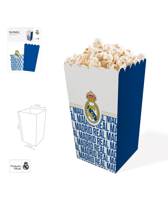 Cajas Palomitas Real Madrid Escudo ***OFERTA DTO NO ACUMULABLE