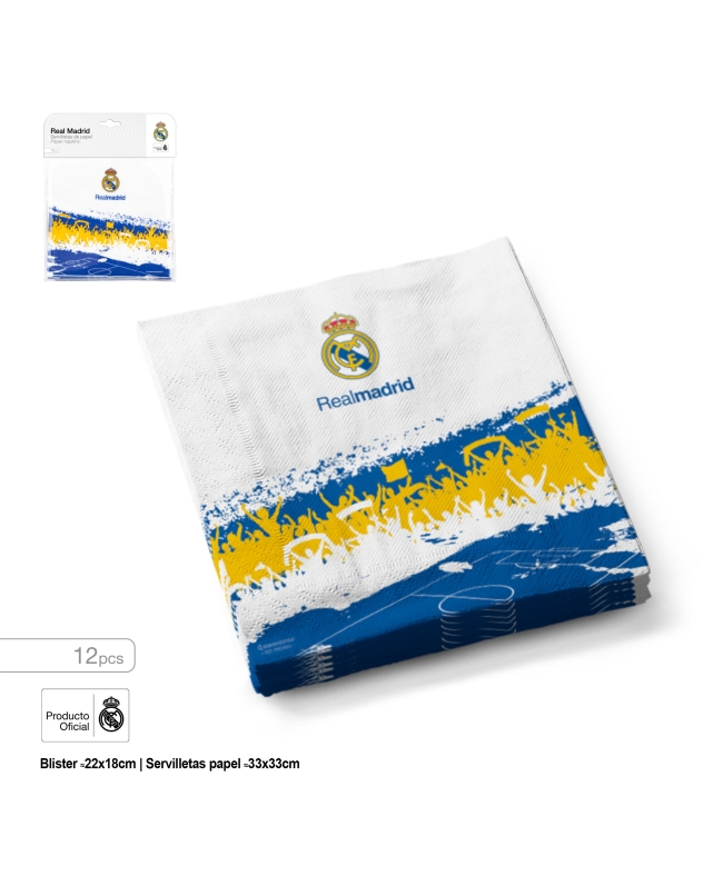 Servilletas Real Madrid Aficion ***OFERTA DTO NO ACUMULABLE