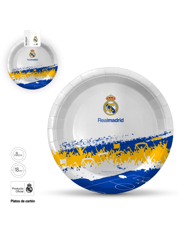 Platos Real Madrid Aficion 18cm ***OFERTA DTO NO ACUMULABLE