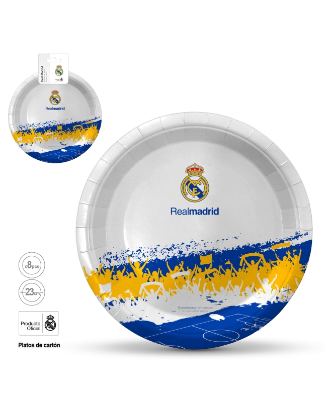 Platos Real Madrid Aficion 23cm ***OFERTA DTO NO ACUMULABLE