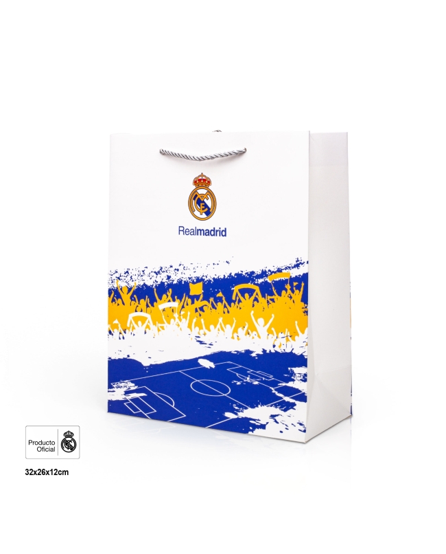 Bolsa Regalo Real Madrid Aficion 26 X 12 X 32cm Mediana ***OFERTA DTO NO ACUMULABLE