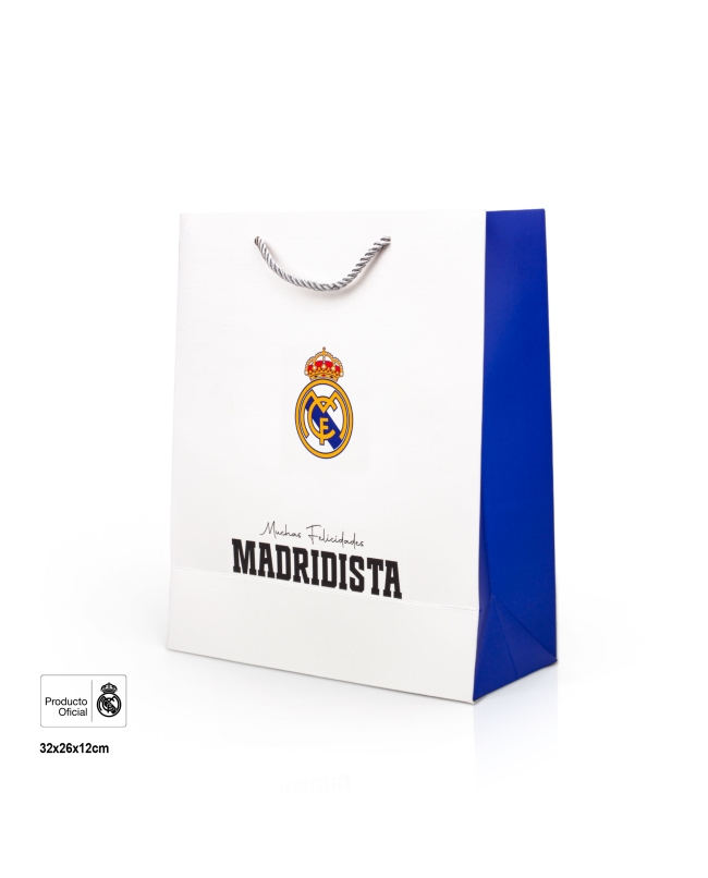 Bolsa Regalo Real Madrid F.Madridista 26 X 12 X 32 Mediana ***OFERTA DTO NO ACUMULABLE