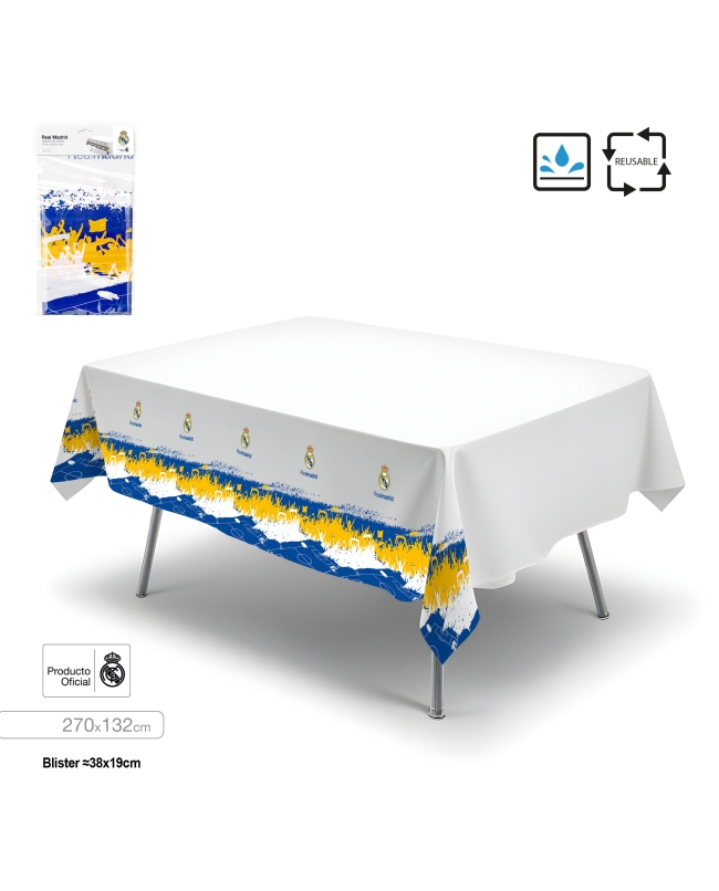 Mantel Real Madrid Aficion 270 X 134cm ***OFERTA DTO NO ACUMULABLE