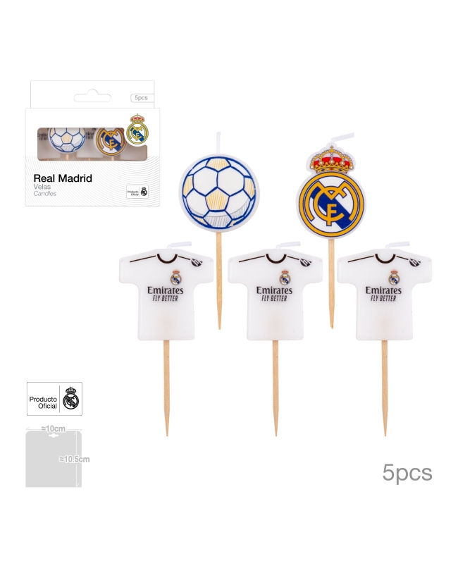 Velas Camiseta Escudo Real Madrid C.F. ***OFERTA DTO NO ACUMULABLE
