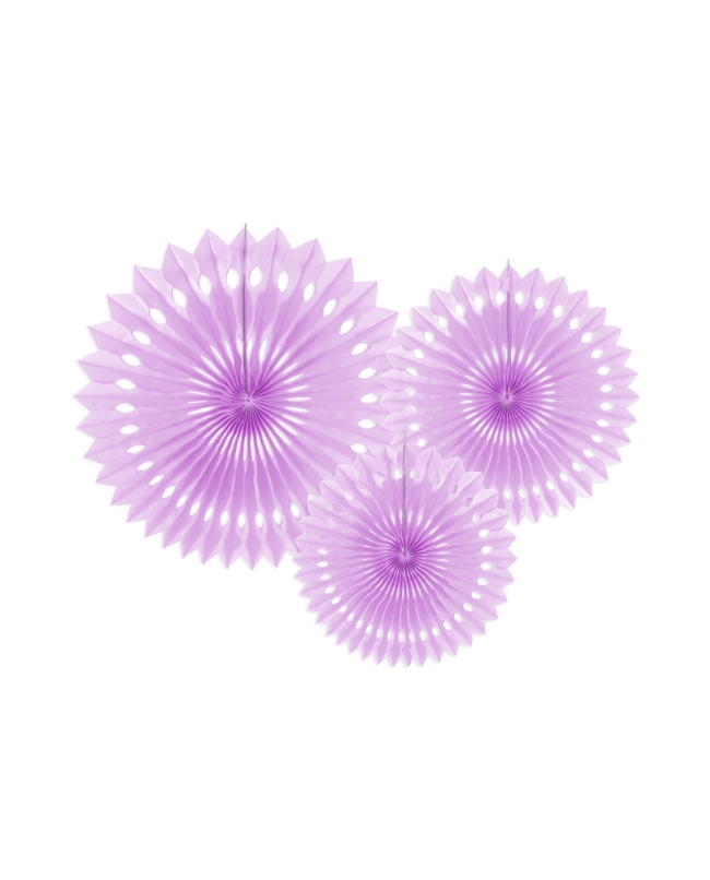 Decoracion Colgante Abanico Lavanda 20-30cm ***OFERTA DTO NO ACUMULABLE