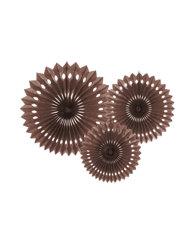 Decoracion Colgante Abanico Marron 20-30cm ***OFERTA DTO NO ACUMULABLE
