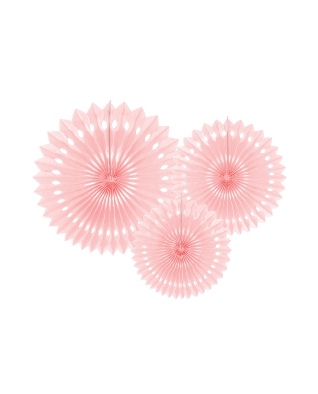 Decoracion Colgante Abanico Rosa Pastel 20-30cm ***OFERTA DTO NO ACUMULABLE