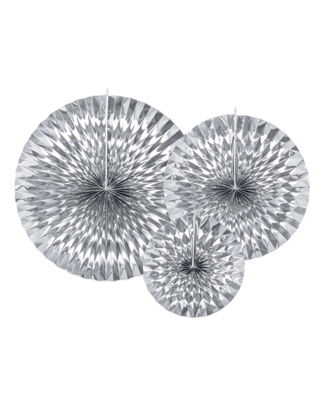 Decoracion Colgante Abanico Plata ***OFERTA DTO NO ACUMULABLE