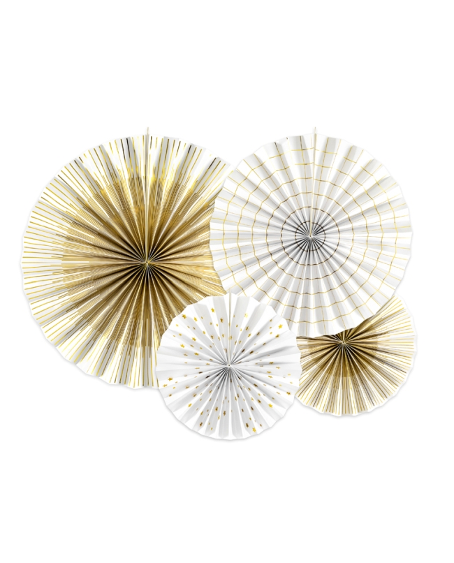Decoracion Colgante Abanico Blanco ***OFERTA DTO NO ACUMULABLE