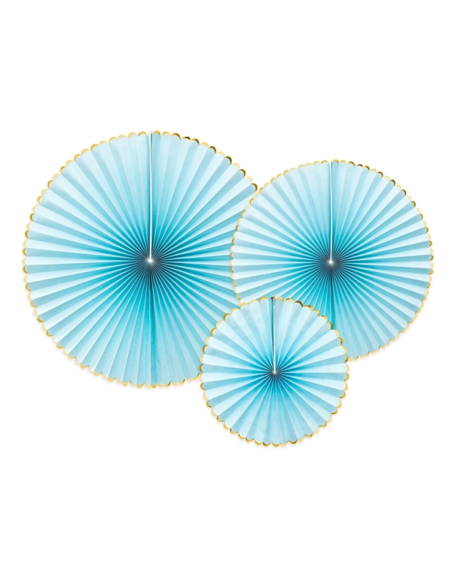 Decoracion Colgante Abanico Yummy Azul Claro 23/32/40cm ***OFERTA DTO NO ACUMULABLE