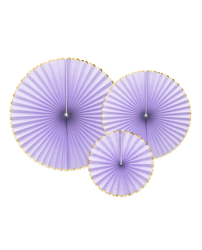 Decoracion Colgante Abanico Yummy Lila 23/32/40cm ***OFERTA DTO NO ACUMULABLE