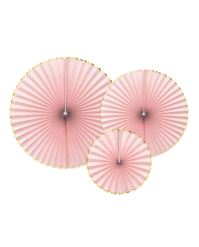 Decoracion Colgante Abanico Yummy Rosa Claro 23/32/40cm ***OFERTA DTO NO ACUMULABLE
