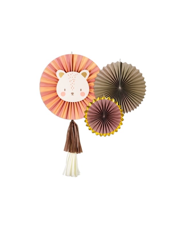 Decoracion Colgante Abanico Leo 26-43cm ***OFERTA DTO NO ACUMULABLE