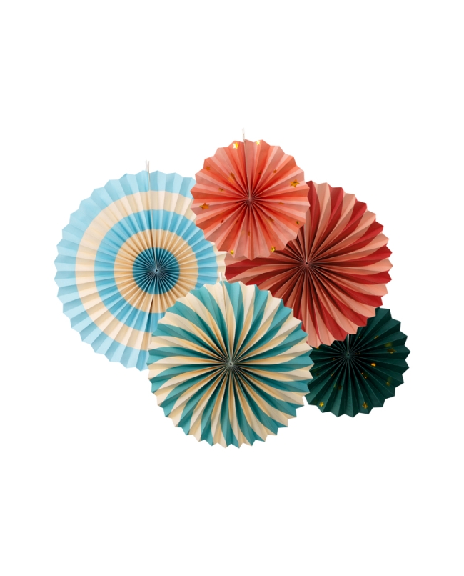 Decoracion Colgante Abanico Circo Set 26-43cm ***OFERTA DTO NO ACUMULABLE