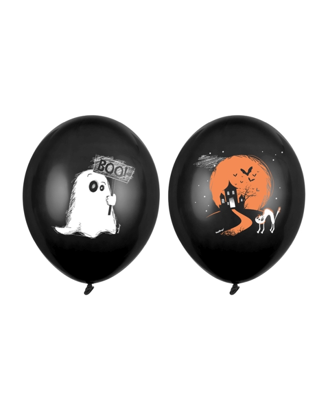 Globos Latex 30cm Fantasma Negro Pastel ***OFERTA DTO NO ACUMULABLE