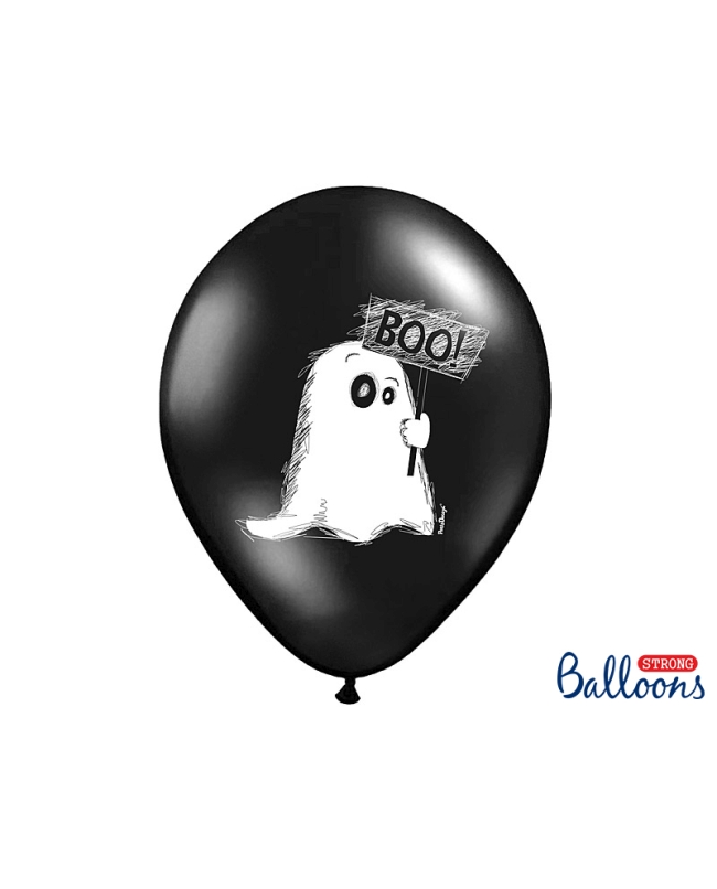 Globos Latex 30cm Fantasma Negro Pastel ***OFERTA DTO NO ACUMULABLE