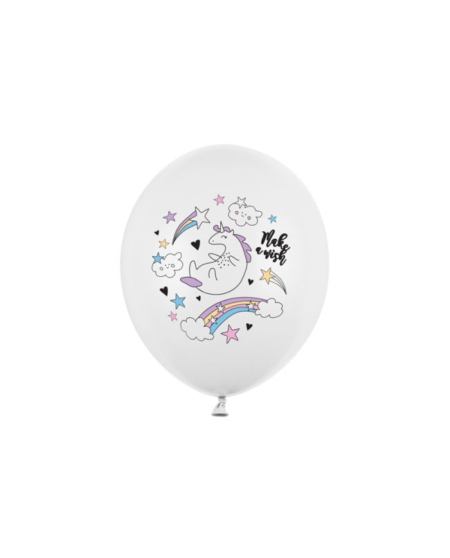 Globos Latex 30cm Unicornio Blanco Pastel ***OFERTA DTO NO ACUMULABLE